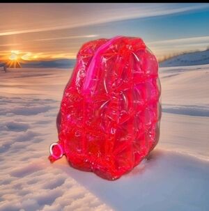 Bubble Backpack Vintage 1990's Sealed in Original package Pink, Blue, Pink
